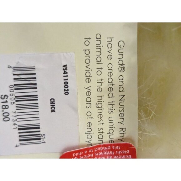 GUND Plush baby Duck. Belk Exclusive tags stuffed animal toy  Easter - Picture 10 of 11